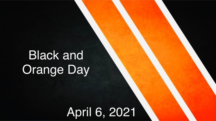 black and orange day